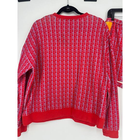 Rhode Track Cherry Monogram Shorts + Sweatshirt SET - Picture 7 of 13